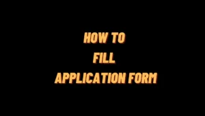 Application form