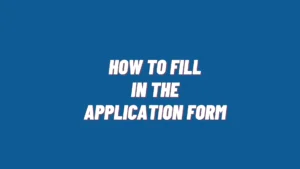 Application form