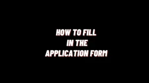 Application form